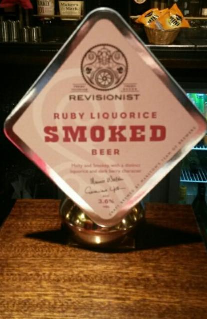 Ruby Liquorice Smoked Beer 4.5%, Revisionist, England