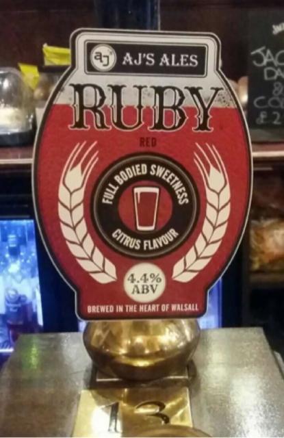 Ruby Red 4.4%, AJ's Ales, England