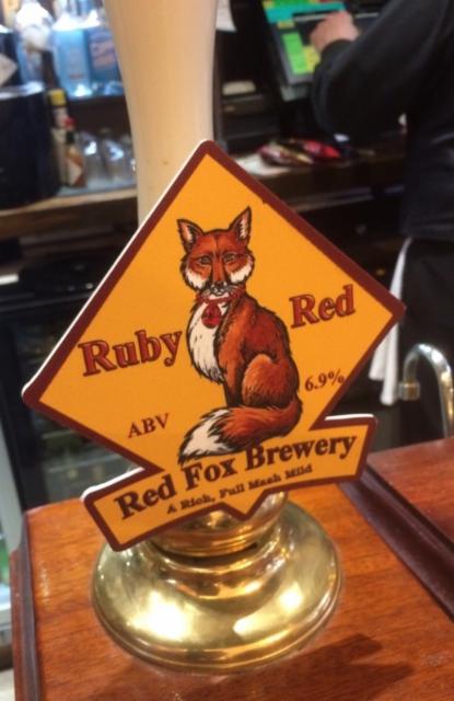 Ruby Red 6.9%, Red Fox Brewery, England