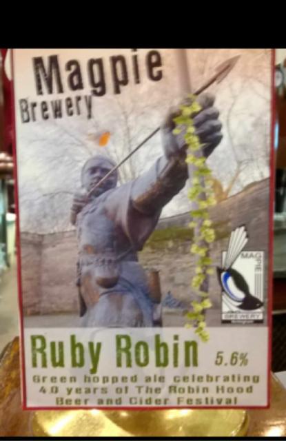 Ruby Robin 5.6%, Magpie Brewery, England