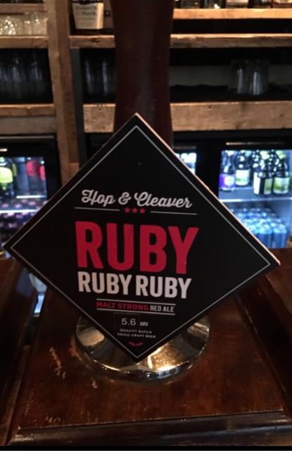 Ruby Ruby Ruby 5.6%, Hop & Cleaver, England