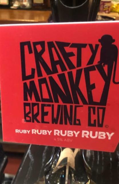 Ruby Ruby Ruby Ruby, Crafty Monkey Brewing Co Limited