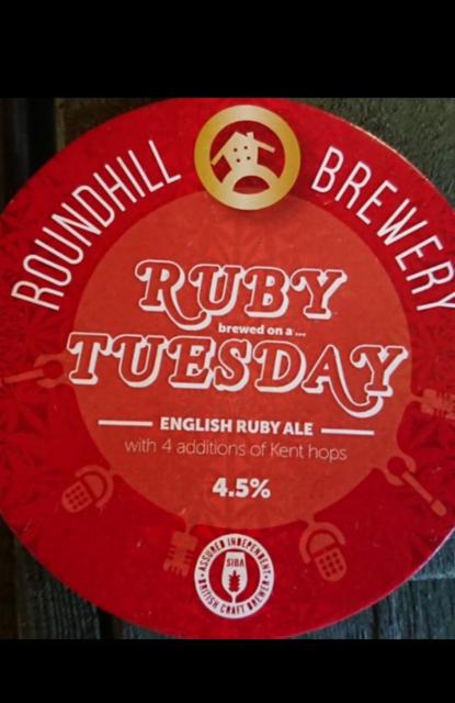 Ruby Tuesday 4.5%, Roundhill Brewery, England