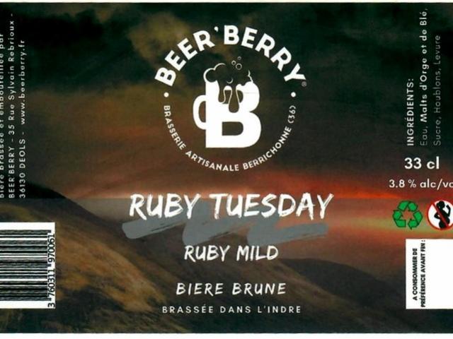 Ruby Tuesday 3.8%, Beer'Berry, France