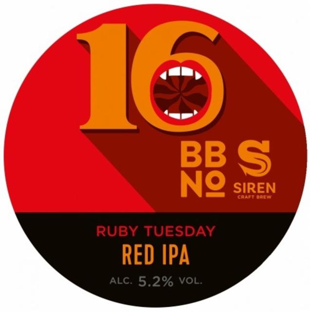 Ruby Tuesday 5.2%, Siren Craft Brew, England