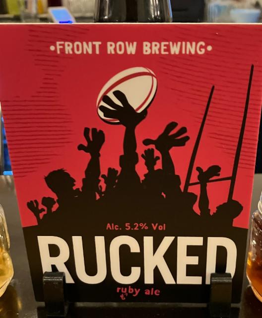 Rucked 5.2%, Front Row Brewing, England