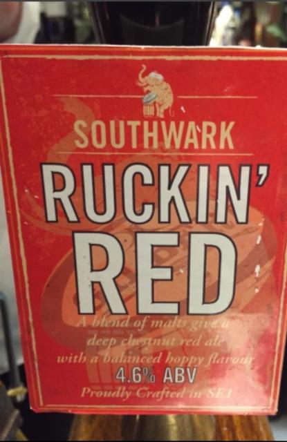 Ruckin' Red 4.6%, Southwark Brewing, England