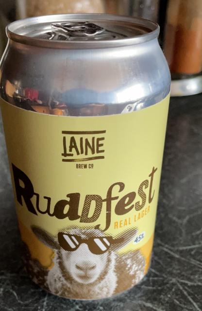 Ruddfest Real Lager 4.5%, Laine Brew Co, England
