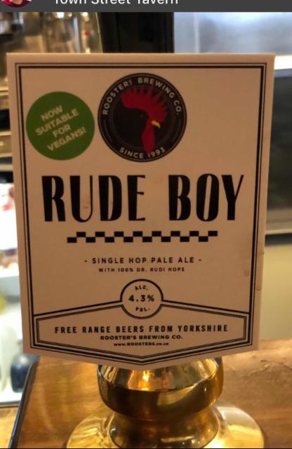 Rude Boy 4.3%, Rooster's Brewing Co., England