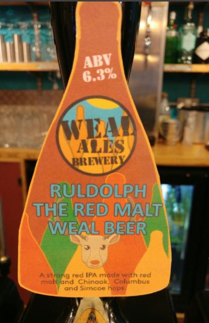 Rudolph The Red Malt Weal Beer 6.3%, Weal Ale Brewery Ltd, England