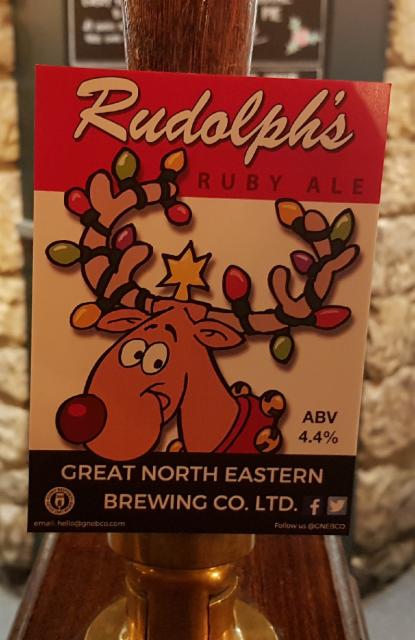 Rudolph's Ruby Ale 4.4%, Great North Eastern Brewing Company Ltd, England