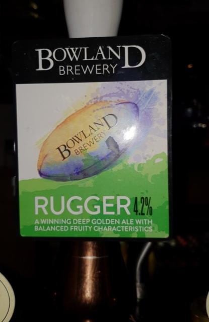 Rugger 4.2%, Bowland Brewery, England