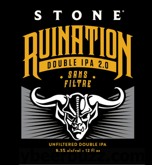 Ruination Double IPA 2.0 8.5%, Stone Brewing (Sapporo Breweries), United States