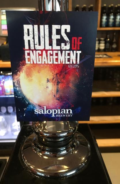 Rules of Engagement 3.9%, Salopian Brewery, England
