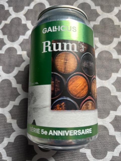 Rum 10.0%, Brasserie Artisanale Gallicus, Canada