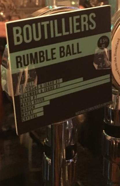 Rumble Ball 6.5%, Boutilliers Ltd, England