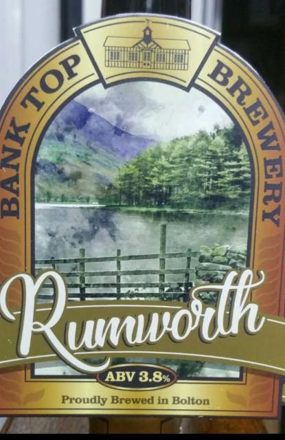 Rumworth 3.8%, Bank Top Brewery, England