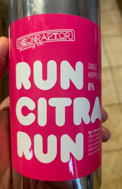 Run citra run 8.0%, Neon Raptor Brewing Co., England