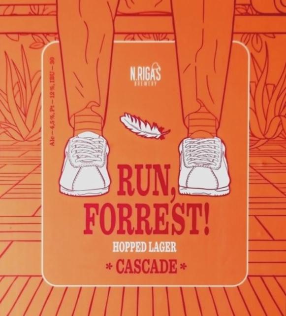 Run, Forrest! Cascade 4.5%, New Rigas Brewery, Russia