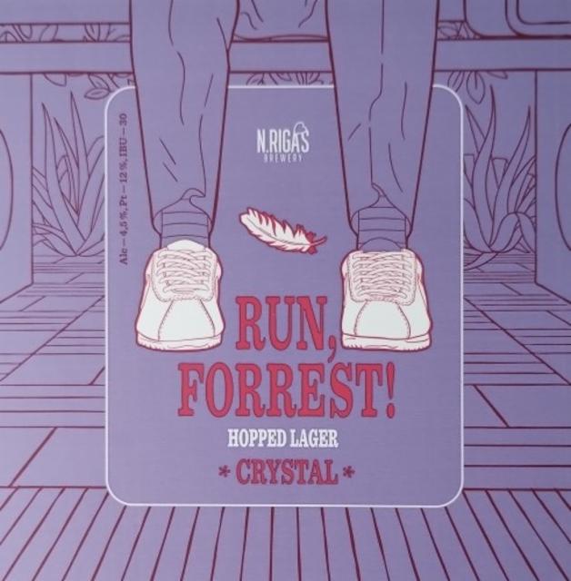 Run, Forrest! Crystal 4.5%, New Rigas Brewery, Russia