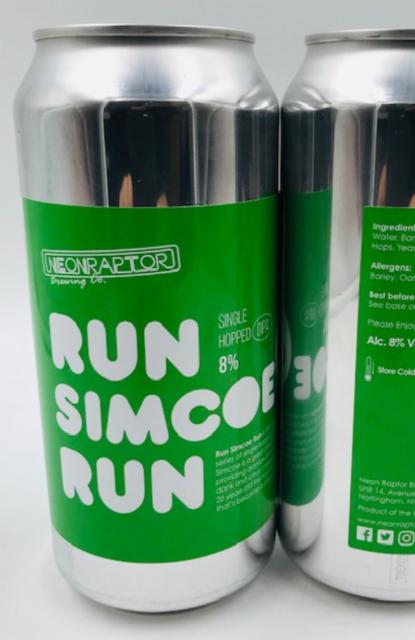 Run Simcoe Run 8.0%, Neon Raptor Brewing Co., England