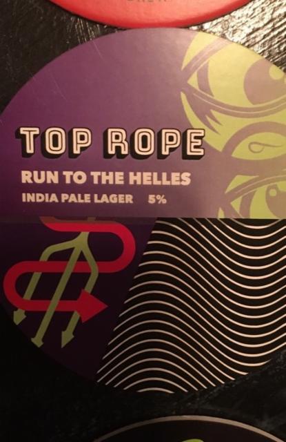 Run To The Helles 5.0%, Top Rope Brewing, England