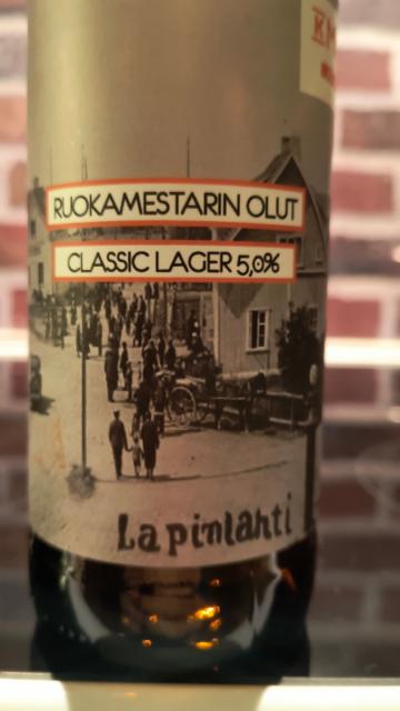 Ruoka mestarin Olut Classic lager 5.0%, Karvilan Panimo, Finland