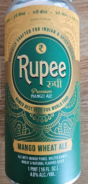 Rupee Premium Mango Ale 4.0%, Dorchester Brewing Company, United States