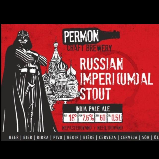 Russian Imperi(um)al Stout 7.6%, Pivovar Permon, Czech Republic