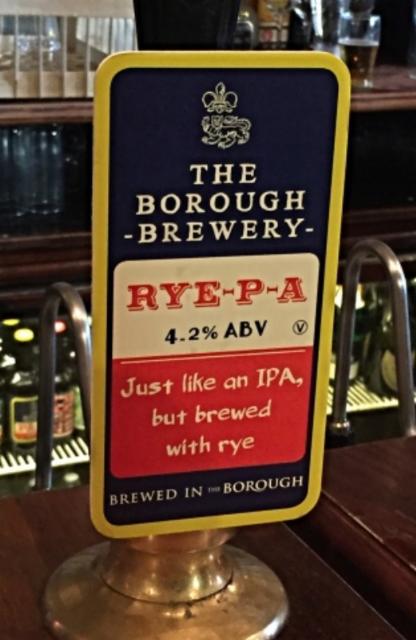 Rye-P-A 4.2%, The Borough Brewery, England