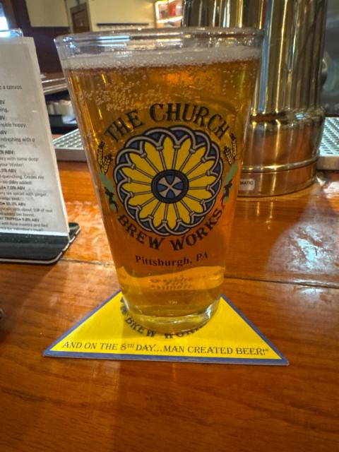 Rye cream ale 5.5%, Church Brew Works, United States