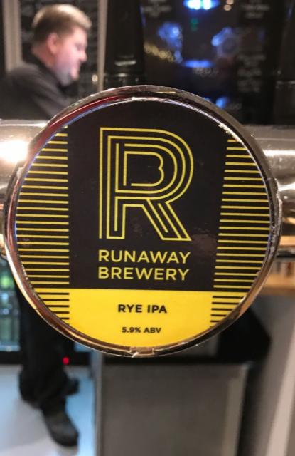 Rye IPA 5.9%, The Runaway Brewery, England