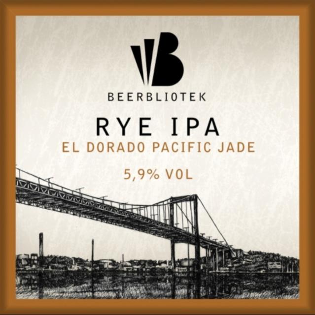 Rye IPA El Dorado Pacific Jade 5.9%, Beerbliotek, Sweden