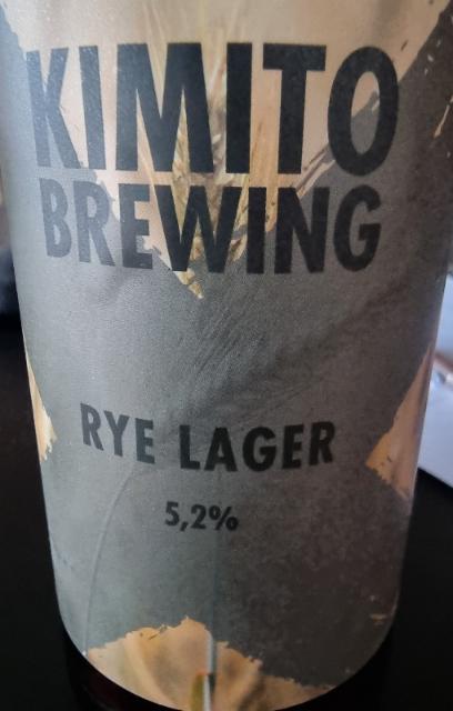 Rye lager 5.2%, Kimito Brewing, Finland