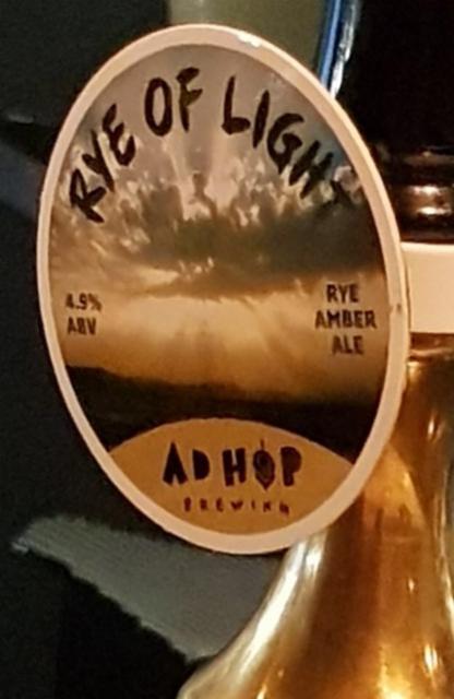Rye Of Light 4.9%, Ad Hop Brewing Ltd, England