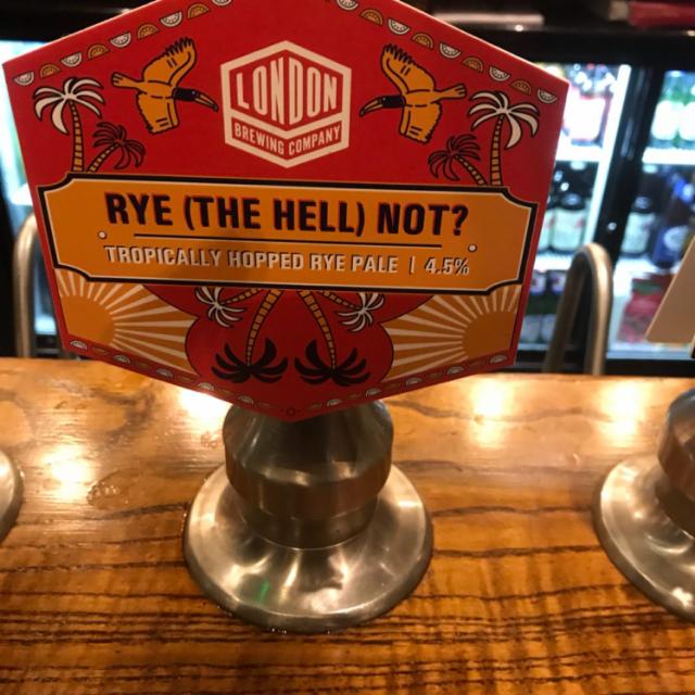 Rye (The Hell) Not? 4.5%, London Brewing Co., England
