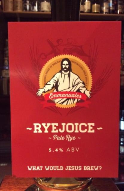 Ryejoice 5.4%, Emmanuales, England
