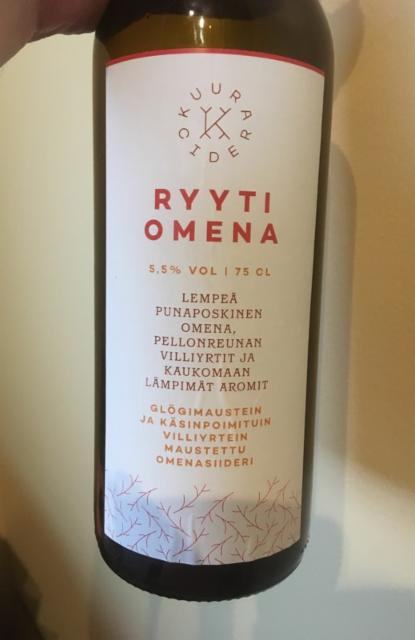 Ryyti Omena 5.5%, Kuura Cider, Finland