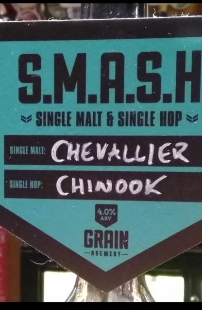 S.M.A.S.H - Chevalier Chinook 4.0%, Grain Brewery, England