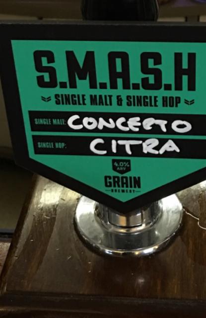 S.M.A.S.H - Concerto Citra 4.0%, Grain Brewery, England