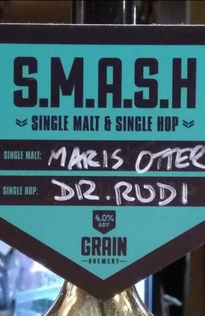 S.M.A.S.H - Maris Otter Dr. Rudi 4.0%, Grain Brewery, England