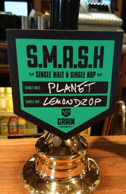 S.M.A.S.H - Planet Lemondrop 4.0%, Grain Brewery, England