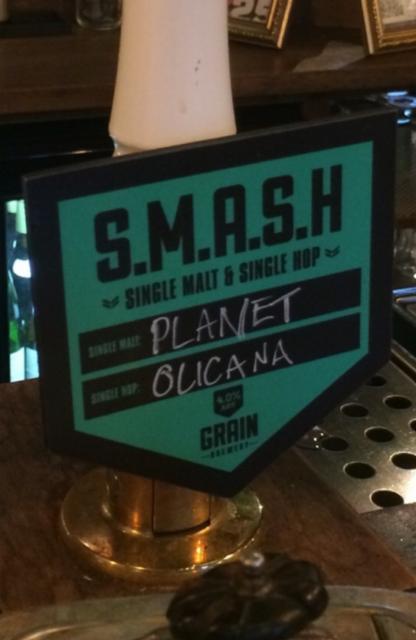 S.M.A.S.H - Planet Olicana 4.0%, Grain Brewery, England