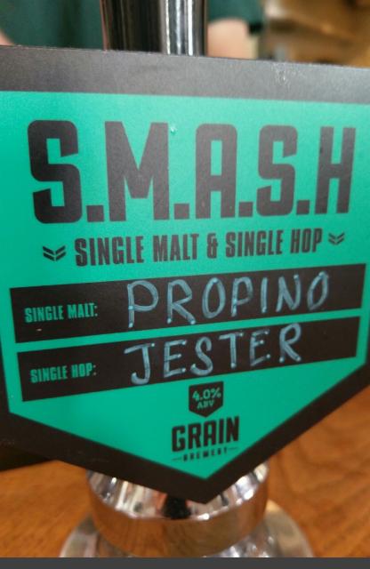 S.M.A.S.H - Propino Jester 4.0%, Grain Brewery, England