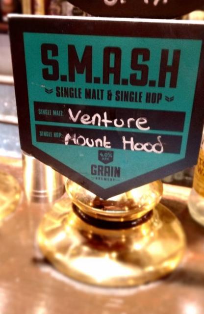 S.M.A.S.H - Venture Mount Hood 4.0%, Grain Brewery, England