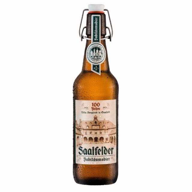 Saalfelder Jubilaumsbier 100 Jahre Villa Bergfried in Saalfeld 5.6%, Bürgerliches Brauhaus Saalfeld, Germany