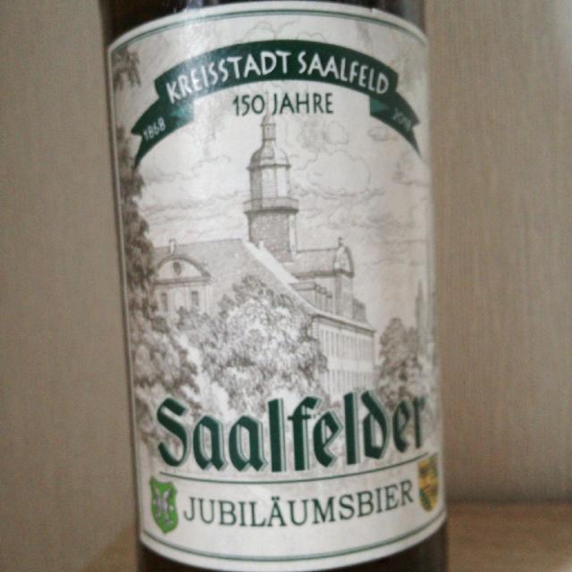 Saalfelder Jubiläumsbier 150 Jahre, Bürgerliches Brauhaus Saalfeld, Germany