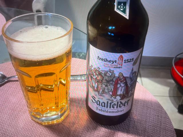 Saalfelder Jubiläumsbier 500 Jahre Bauernkriege 5.6%, Bürgerliches Brauhaus Saalfeld, Germany