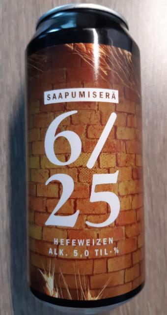 Saapumiserä 6/25 5.0%, Panimoyhtiö Tuju, Finland