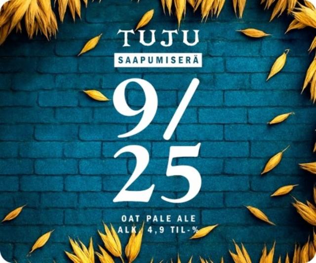Saapumiserä 9/25 4.9%, Panimoyhtiö Tuju, Finland